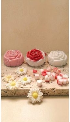 Vela artesanal rosa de YoSoy222